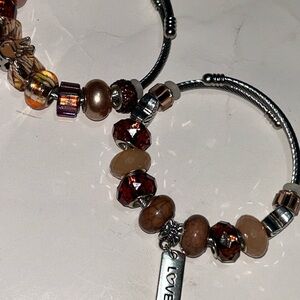 Chic Multicolor Beaded Bracelet with Silver Accents